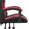 vidaXL Gaming Chair Black and Red Faux Leather