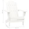 vidaXL Garden Chair White Solid fir wood Large Detachable Garden Chair