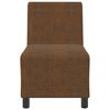 vidaXL Modular Sofa Unit Armless Brown 21.65 x 29.13 x 32.28 in