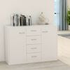 vidaXL Sideboard White Engineered wood Medium Sideboard Rectangular