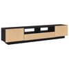 vidaXL TV Cabinet Set 2 pcs Black 78.74 x 13.78 x 15.75 in