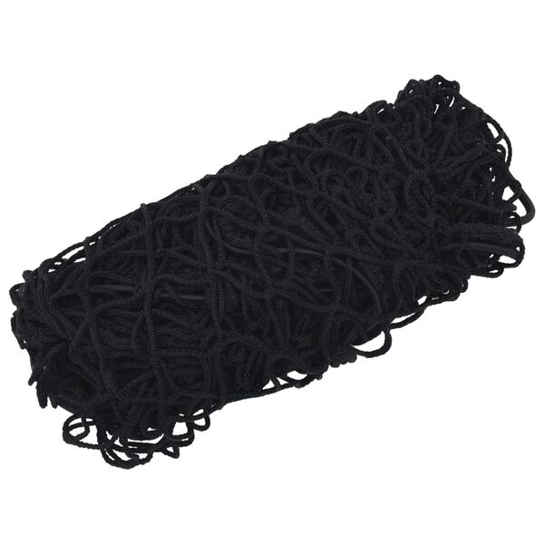 vidaXL Trailer Net with Elastic Rope Black 14.8x8.2' PP
