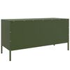 vidaXL TV Cabinet Olive Green Steel Medium TV Cabinet Rectangular