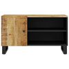 vidaXL TV Cabinet Mango Wood Natural Finish Solid Mango Wood Medium