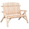 vidaXL Garden Bench Natural wood Solid spruce wood Medium Ergonomic