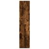vidaXL Bookcase Smoked Oak Engineered Wood 23.6x9.4x42.9 in Bookcase