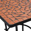vidaXL Table Terracotta Ceramic, Powder-coated Iron Medium Durable