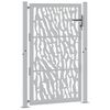 vidaXL Garden Gate 39.4x59.1" Weathering Steel Trace Design