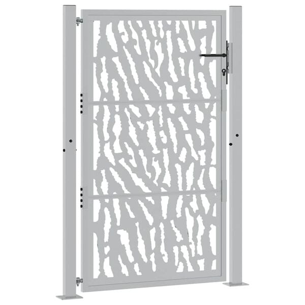vidaXL Garden Gate 39.4x59.1" Weathering Steel Trace Design
