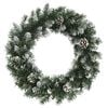 vidaXL Christmas Wreath Green PVC 23.6 in diameter Decorative Inlays