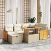 vidaXL Garden Sofa Set Beige