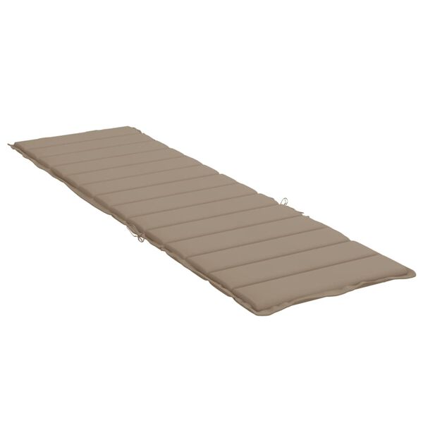vidaXL Sun Lounger Cushion Taupe Oxford fabric (100% polyester)