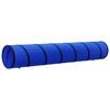 vidaXL Dog Tunnel Blue Polyester, Metal Large Collapsible