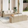 vidaXL Garden Sofa Set Beige