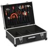 vidaXL Tool Suitcase 18.1"x13"x6.3" Black Aluminum