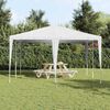 vidaXL Party Tent White 400 x 400 x 266 cm Polyester and Steel
