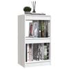 vidaXL Book Cabinet White Solid pinewood Medium Book Cabinet