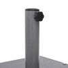 vidaXL Parasol Base Dark Grey Wood Look 17.72 x 17.72 x 12.40 in