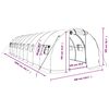 vidaXL Greenhouse White PE cover Large Collapsible Greenhouse