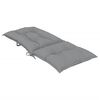 vidaXL Highback Chair Cushion Set of 6 Grey 100% Polyester