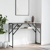 vidaXL Console Table Grey Sonoma Engineered wood, Metal
