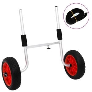 vidaXL Kayak Trolley 198.4 lb Aluminium
