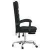 vidaXL Massage Office Chair Black Faux Leather, Metal, Plywood Adjustable