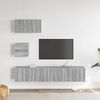 vidaXL TV Cabinet Set Set of 4 Grey Sonoma Engineered wood