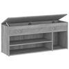 vidaXL Shoe Bench Grey Sonoma Engineered Wood 41.3 in Shoe Bench