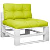 vidaXL Pallet Cushion Bright Green 100% Polyester Fabric