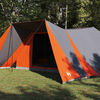 vidaXL Family Tent Folding Manual Grey and Orange 660 x 456 x 200 cm
