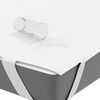 vidaXL Mattress Protector White Polyester with TPU backing 55.1x74.8 in