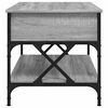 vidaXL Coffee Table Gray Sonoma Engineered Wood and Metal Medium