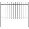 vidaXL Garden Fence 8 pcs Grey 44.62 x 3.94 ft Powder-coated Steel