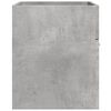 vidaXL Sink Cabinet Concrete grey Engineered wood 31.5 x 15.2 x 18.1 in