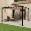 vidaXL Gazebo Taupe Aluminum, PA coated polyester Large