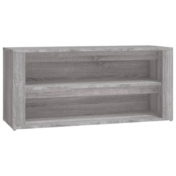 vidaXL Shoe Rack Grey Sonoma Engineered wood Medium Shoe Rack