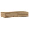 vidaXL Bed Drawers Artisan Oak 39.37 x 14.37 x 6.50 in Engineered Wood