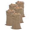 vidaXL Jute Sacks 5 pcs 25.6x53.1" 100% Jute 340 gsm