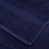 vidaXL Bath Towel Set of 4 Navy Blue 100% Cotton 39.4 x 59.1 in