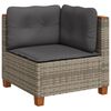 vidaXL Garden Sofa Set Grey