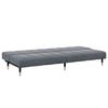 vidaXL Sofa Bed Dark Grey Velvet (100% polyester), wood, metal Compact