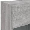 vidaXL TV Wall Cabinet Grey Sonoma Engineered wood Compact Modern