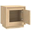 vidaXL Bedside Cabinet Set of 2 Sonoma Oak Engineered wood Compact