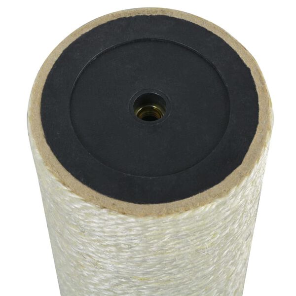 vidaXL Cat Scratching Post Beige Natural sisal, particle board Standard