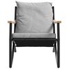 vidaXL Garden Chair Black, Light Gray