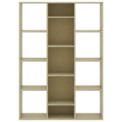 vidaXL Room Divider/Book Cabinet Sonoma Oak 39.3"x9.4"x55.1" Chipboard