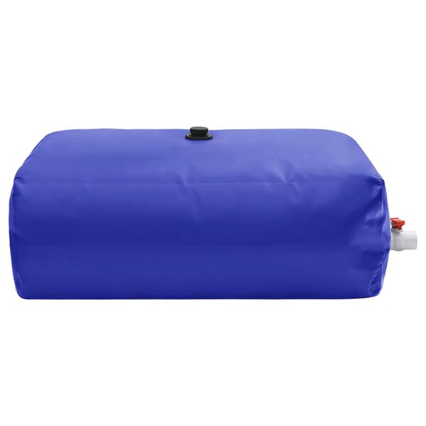 vidaXL Water Tank Blue PVC Large Foldable Water Tank Rectangular