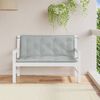 vidaXL Garden Bench Cushion Melange light grey 100% polyester