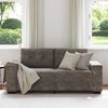vidaXL Loveseat Sofa with Cushion Dark gray Artificial Leather